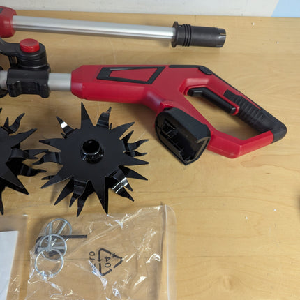 Actual unit: tiller handle and battery mount, tool only