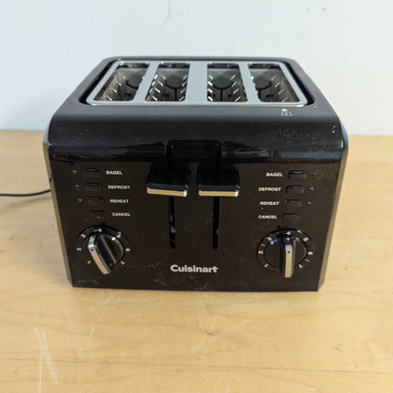 Actual unit: Cuisinart CPT-142BKC toaster, wear as shown