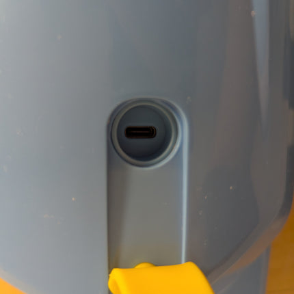 Actual unit: USB-C charging port