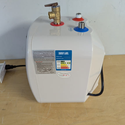 Actual unit: ERFEI water heater side label