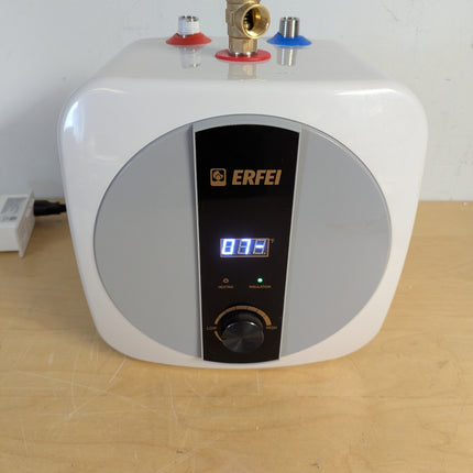 Actual unit: ERFEI 8 L under sink water heater, front