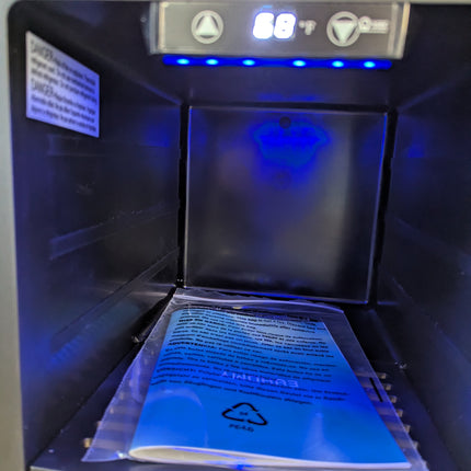 Actual unit: EUHOMY 18L beverage refrigerator