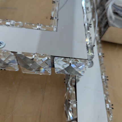 Actual unit: Finktonglan chandelier, some crystal hangers broken off