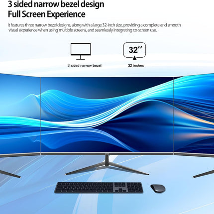 Gawfolk 32 inch 4K UHD monitor, 3840 x 2160 — product image