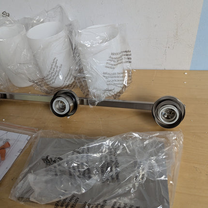 Actual unit: canopy and mounting hardware
