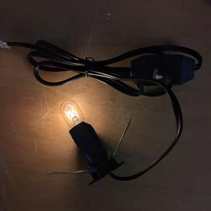 Actual unit: dimmer cord and bulb