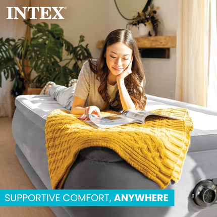 INTEX 64411ED Dura-Beam twin air mattress