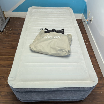 Actual unit: INTEX twin air mattress inflated