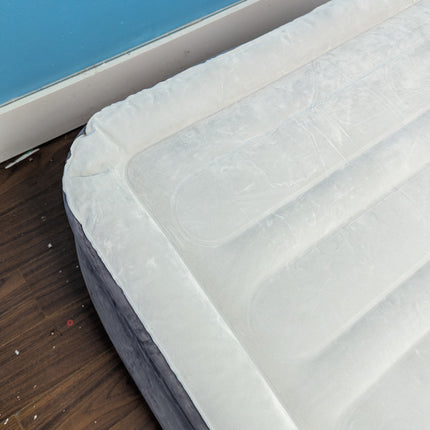 Actual unit: INTEX twin air mattress inflated