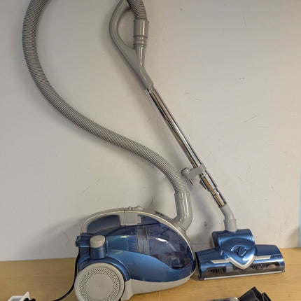 Actual unit: Kenmore 10701 canister vacuum with turbine brush and tools
