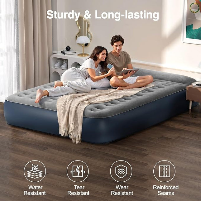 Lewondr queen air mattress with built-in pump