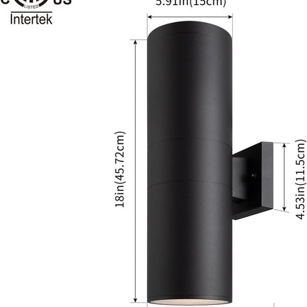 mirrea outdoor porch light dimensions