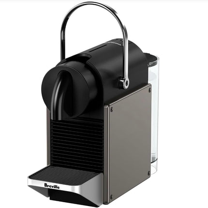 Nespresso Pixie espresso machine by Breville, titan