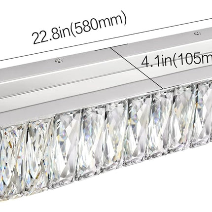 ZUZITO Modern Bathroom Light Fixtures - LED Vanity Lights for Bathroom 18W