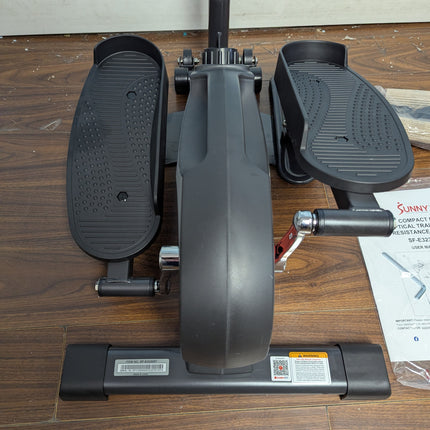 Actual unit: Sunny SF-E323057 elliptical trainer
