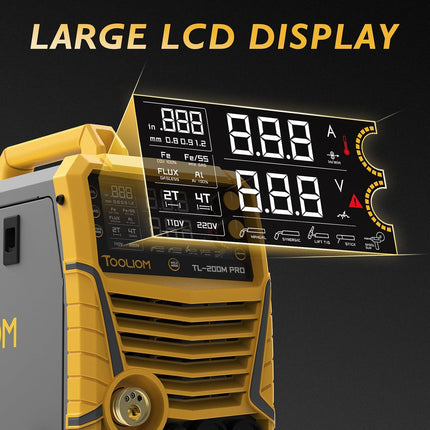 TOOLIOM 200A 5-in-1 aluminum MIG welder