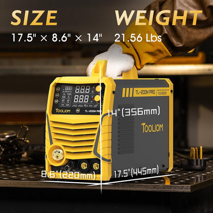 TOOLIOM 200A 5-in-1 aluminum MIG welder