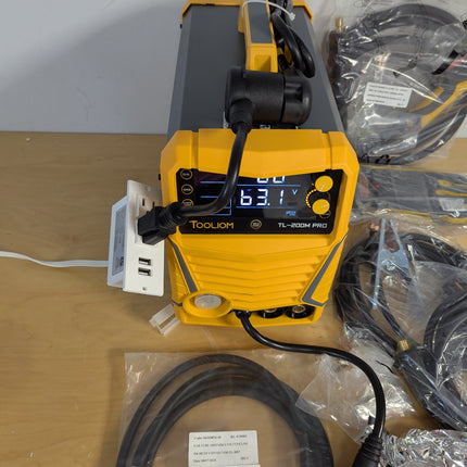 TOOLIOM TL-200M PRO MIG welder – actual open-box unit