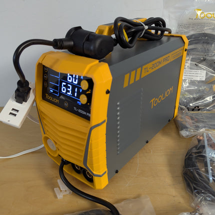TOOLIOM TL-200M PRO MIG welder – actual open-box unit