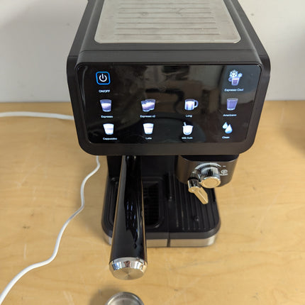 Actual unit: UDI espresso machine with portafilter (no milk tank)