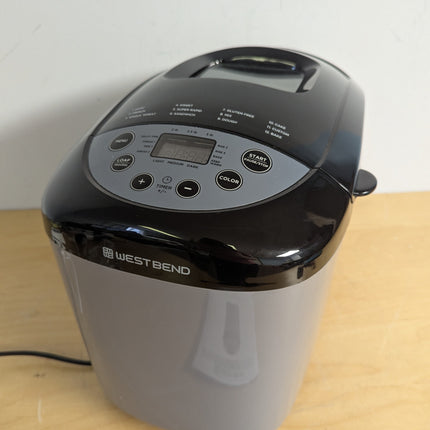 Actual unit: West Bend 47413 Hi-Rise bread maker